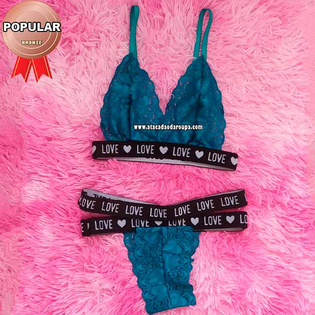 Lingerie de Renda Elástico Duplo