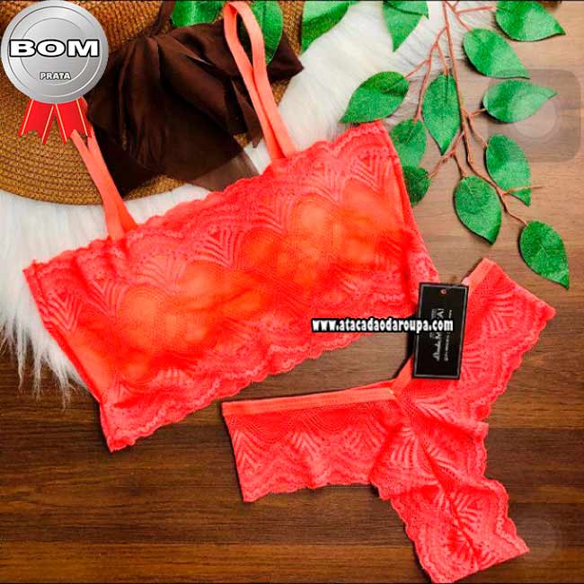 Lingerie de renda Várias Cores Com Bojo