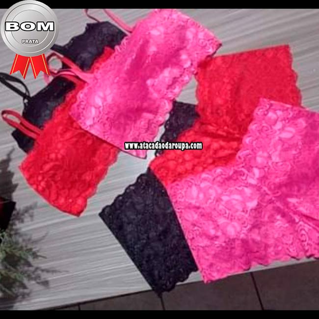 Lingerie Renda Shortinho com Bojo M