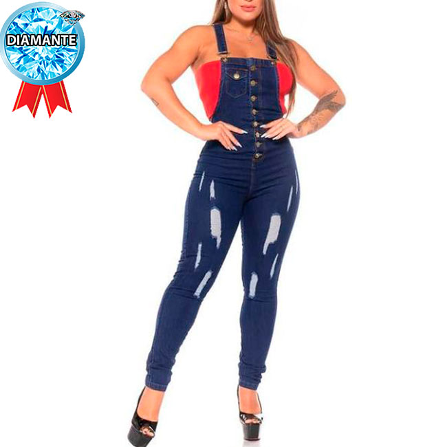 Macacão Jeans P/M/G