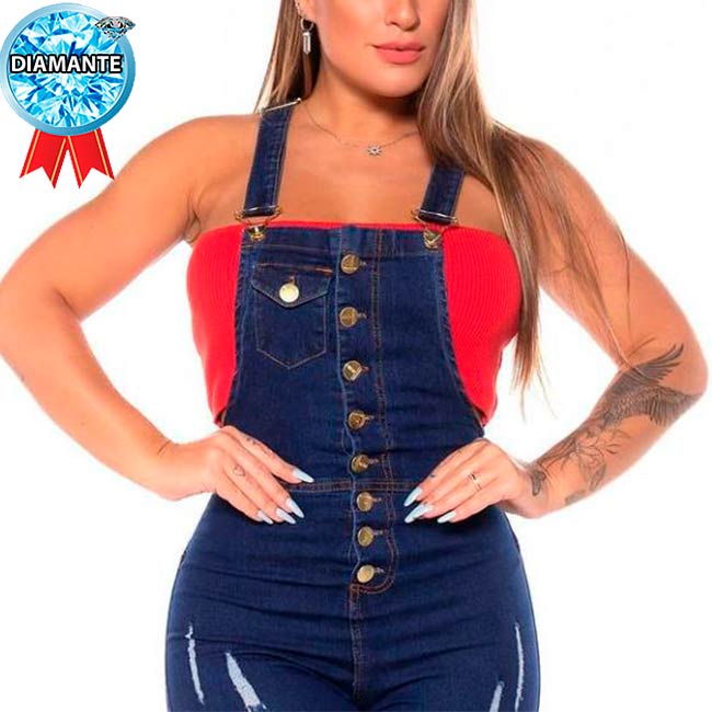 Macacão Jeans P/M/G