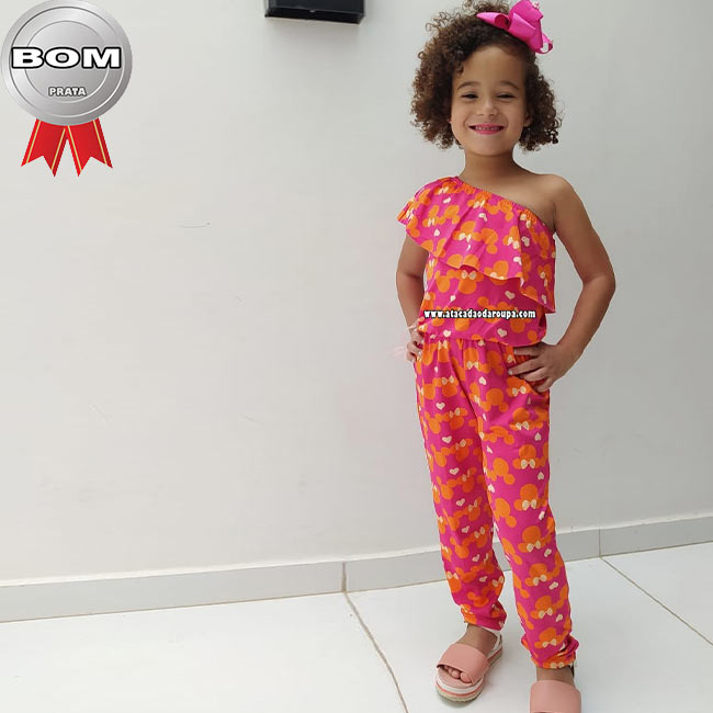 Macacão Longo Infantil 4 a 8 Anos