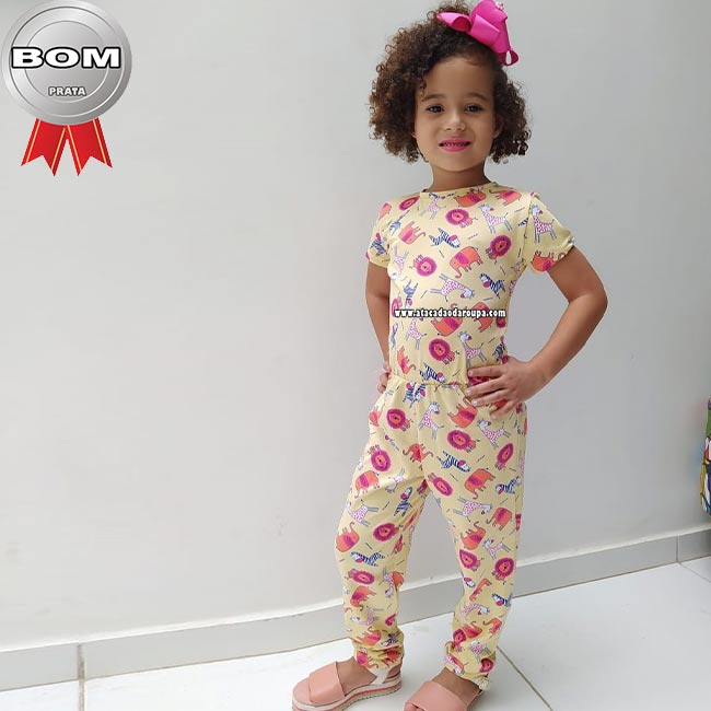 Macacão Longo Infantil 4 a 8 Anos