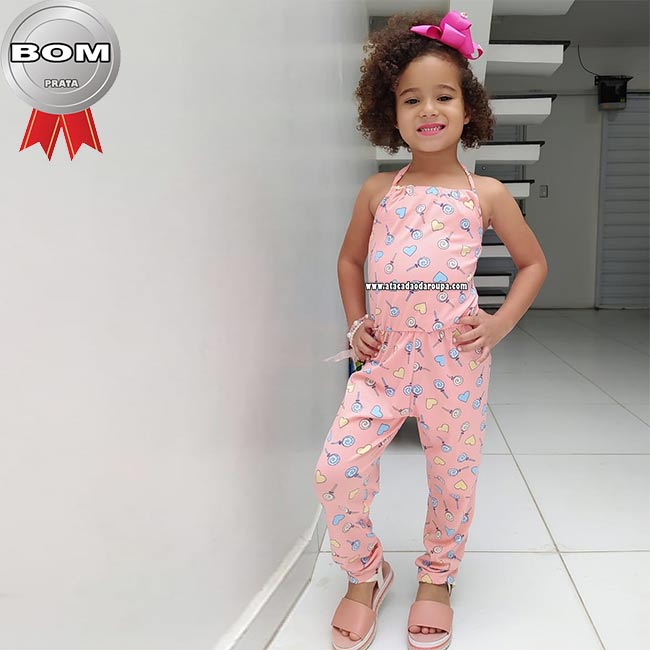 Macacão Longo Infantil 4 a 8 Anos