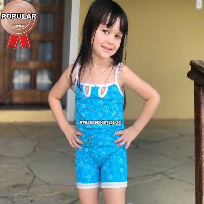 Macaquinho Infantil Algodão 2 a 6 Anos