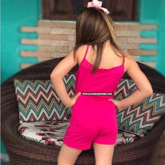 Macaquinho Infantil Liso 5 a 7 Anos