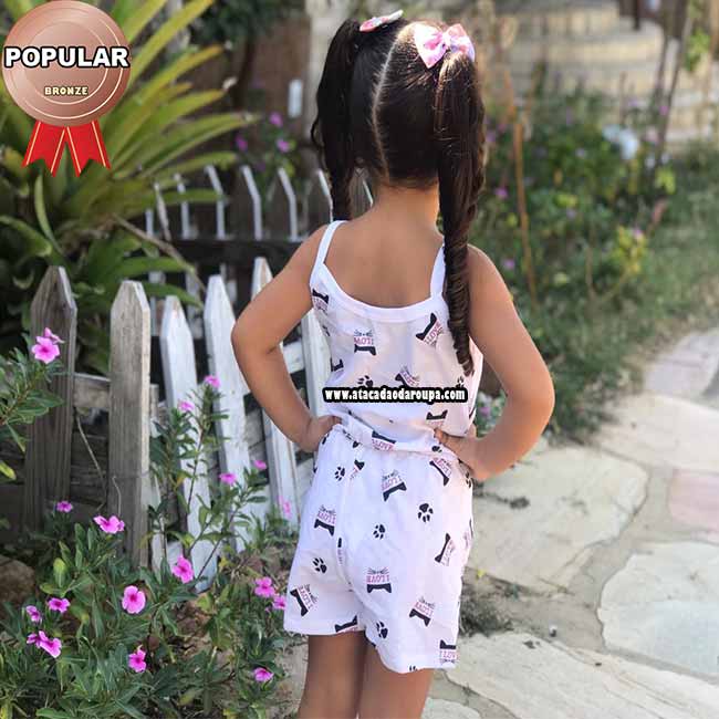 Macaquito Cotton Infantil 4 a 6 anos