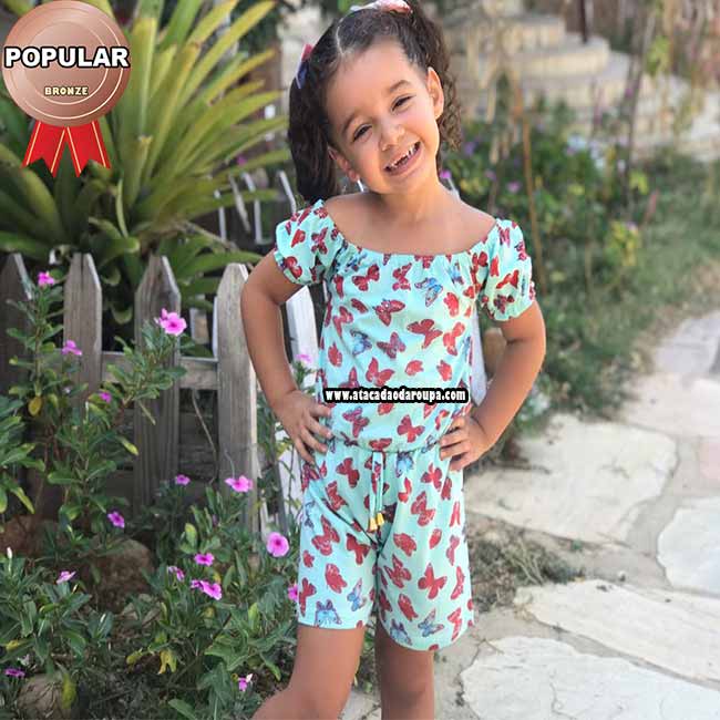 Macaquito Cotton Infantil 4 a 6 anos