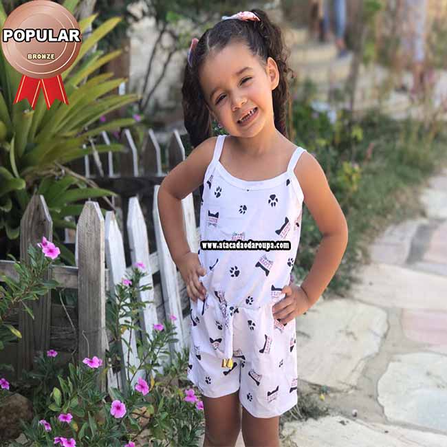 Macaquito Cotton Infantil 4 a 6 anos