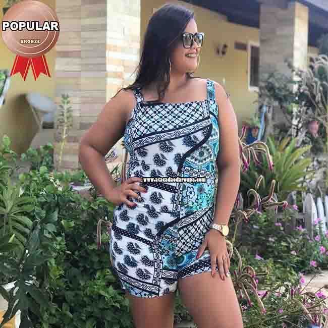 Macaquinho Liganete Plus Size