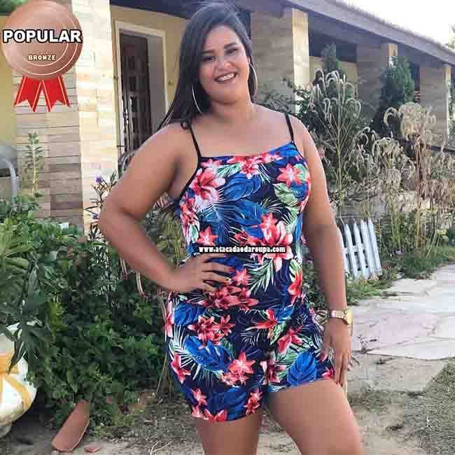 Macaquinho Liganete Plus Size