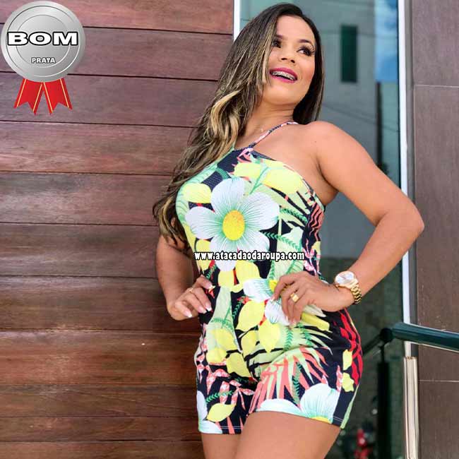 Macaquinho Estampado Malha Cloquê Juvenil G