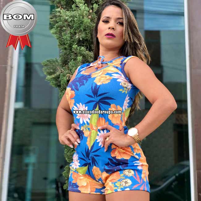 Macaquinho Estampado Malha Cloquê Juvenil G