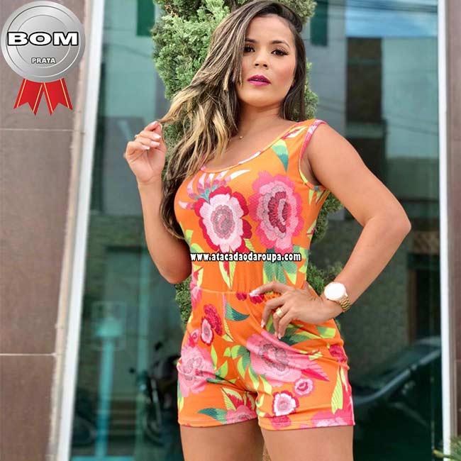 Macaquinho Estampado Malha Cloquê Juvenil G