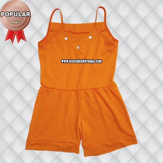Macaquinho Infantil Liso 5 a 7 Anos