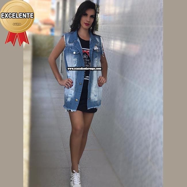 Maxi Colete Jeans