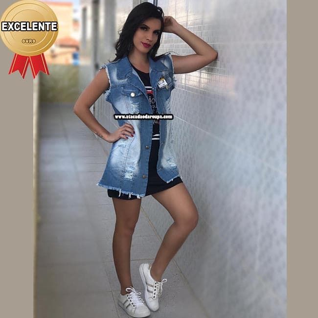 Maxi Colete Jeans