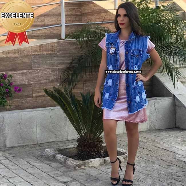 Maxi Colete Jeans