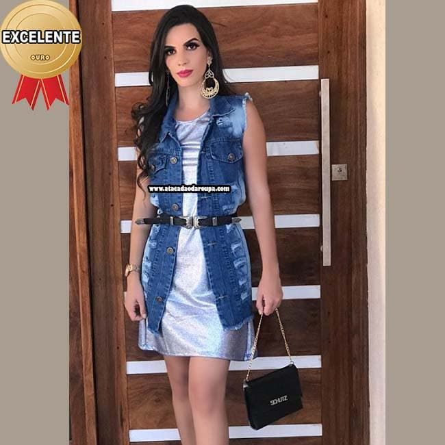 Maxi Colete Jeans