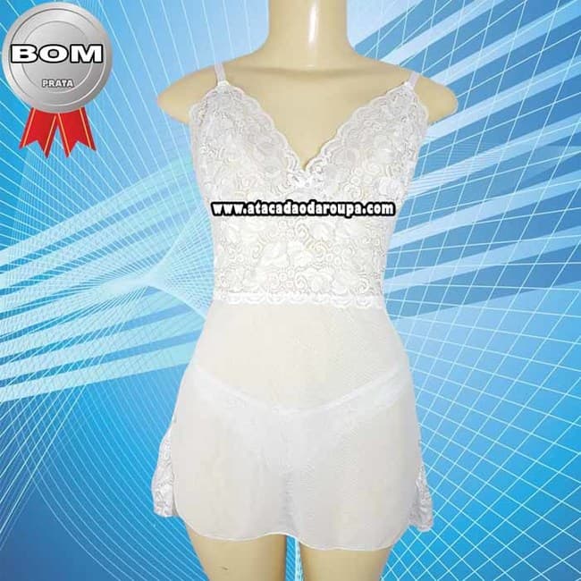 Camisola e Calcinha em Renda