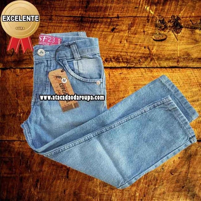 Calça Jeans masculina Infantil P/M/G 4 a 9 anos
