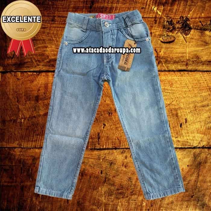 Calça Jeans masculina Infantil P/M/G 4 a 9 anos