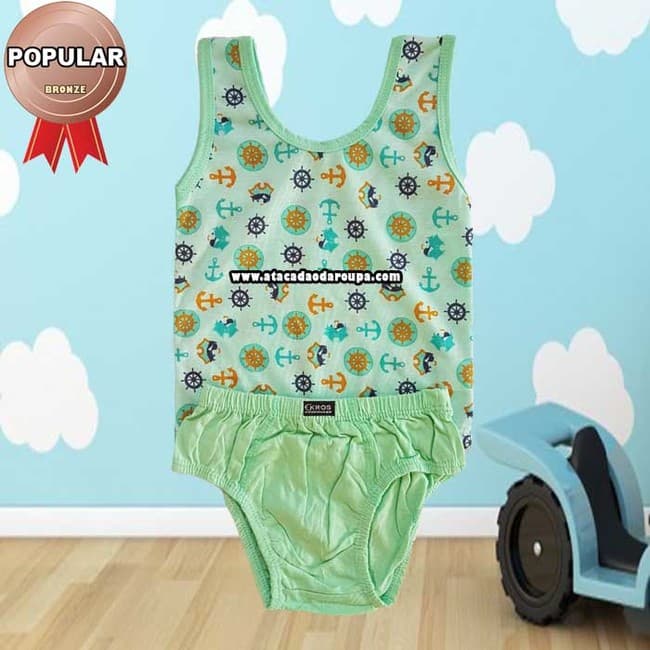 Conjunto Camiseta e Cueca Infantil