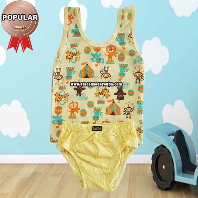 Conjunto Camiseta e Cueca Infantil