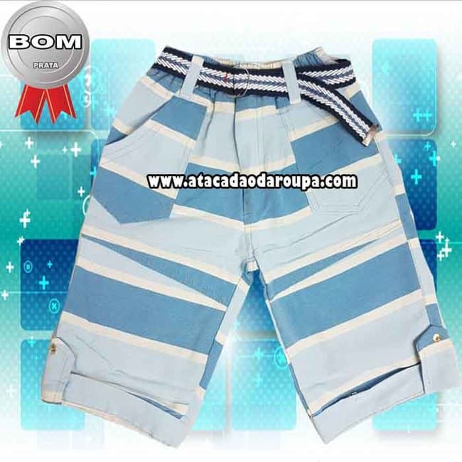 Bermuda Listrada Infantil