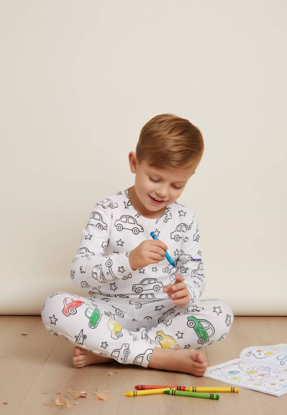 Pijama De Colorir Manga Longa Masculino