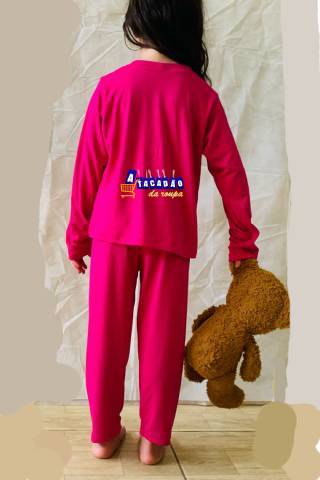 Pijama Infantil Feminino Suede