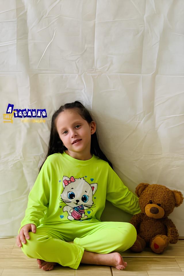 Pijama Infantil Feminino Suede