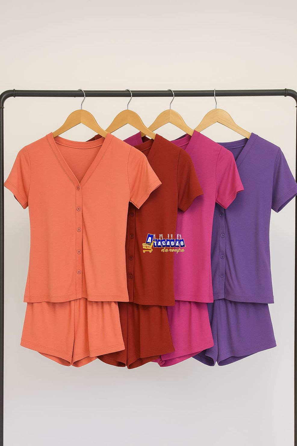 Pijama Americano Feminino Malha