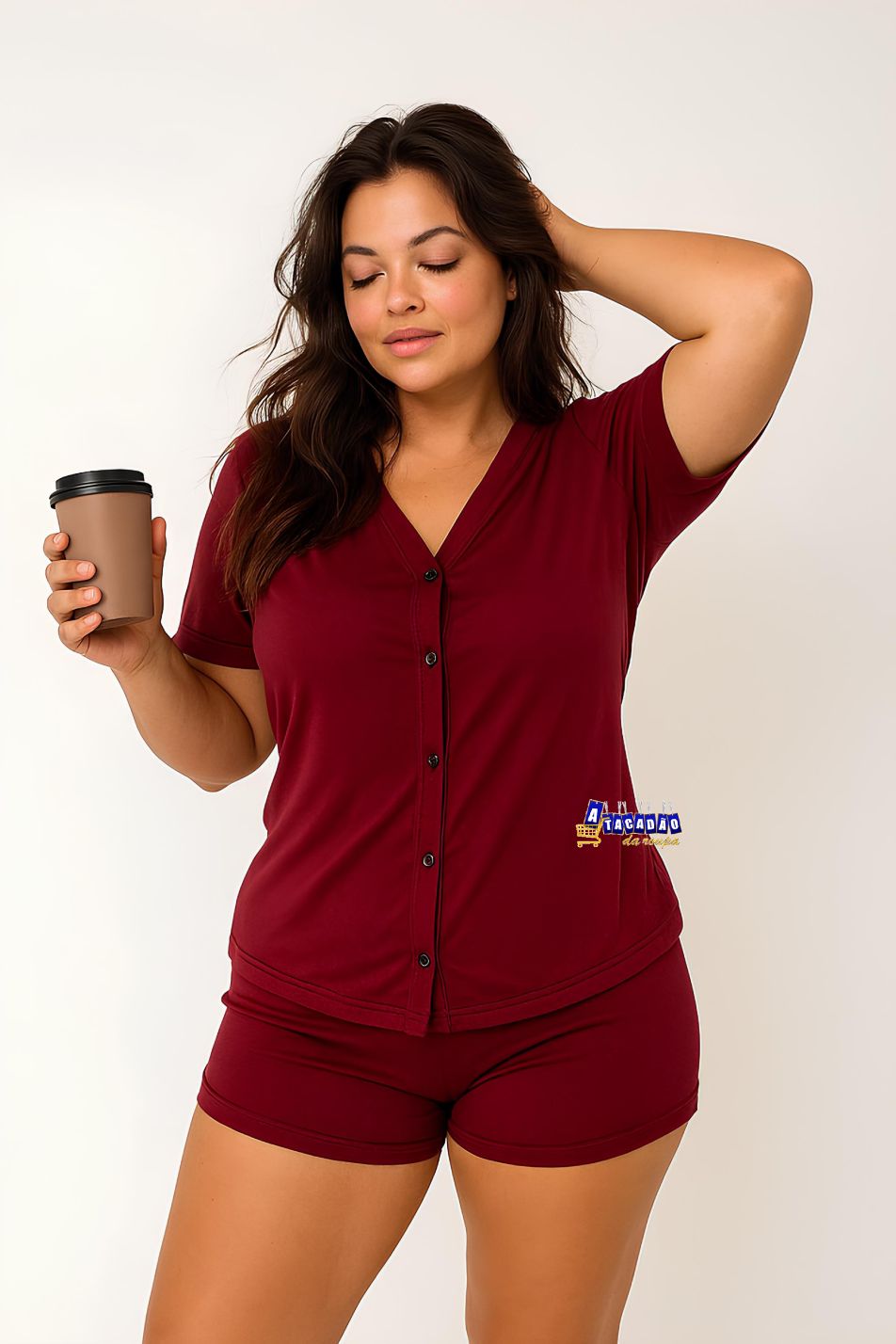 Pijama Americano Feminino Malha