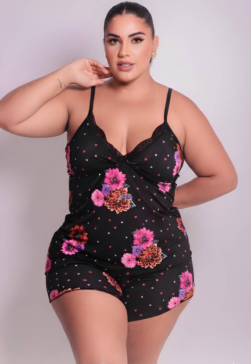 Baby Doll Plus Size Estampado