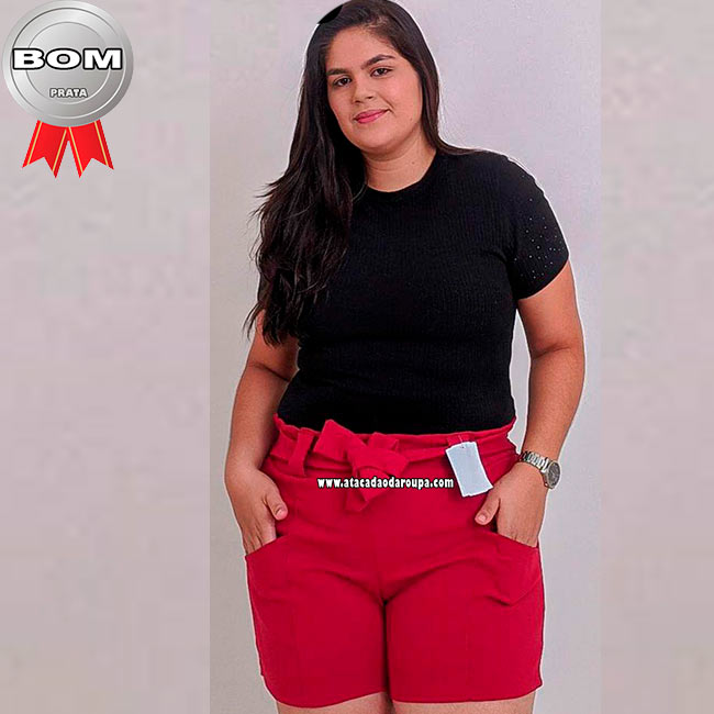 Shorts Bengaline Plus Size