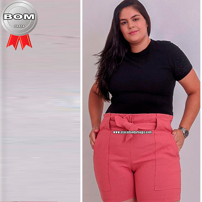 Shorts Bengaline Plus Size