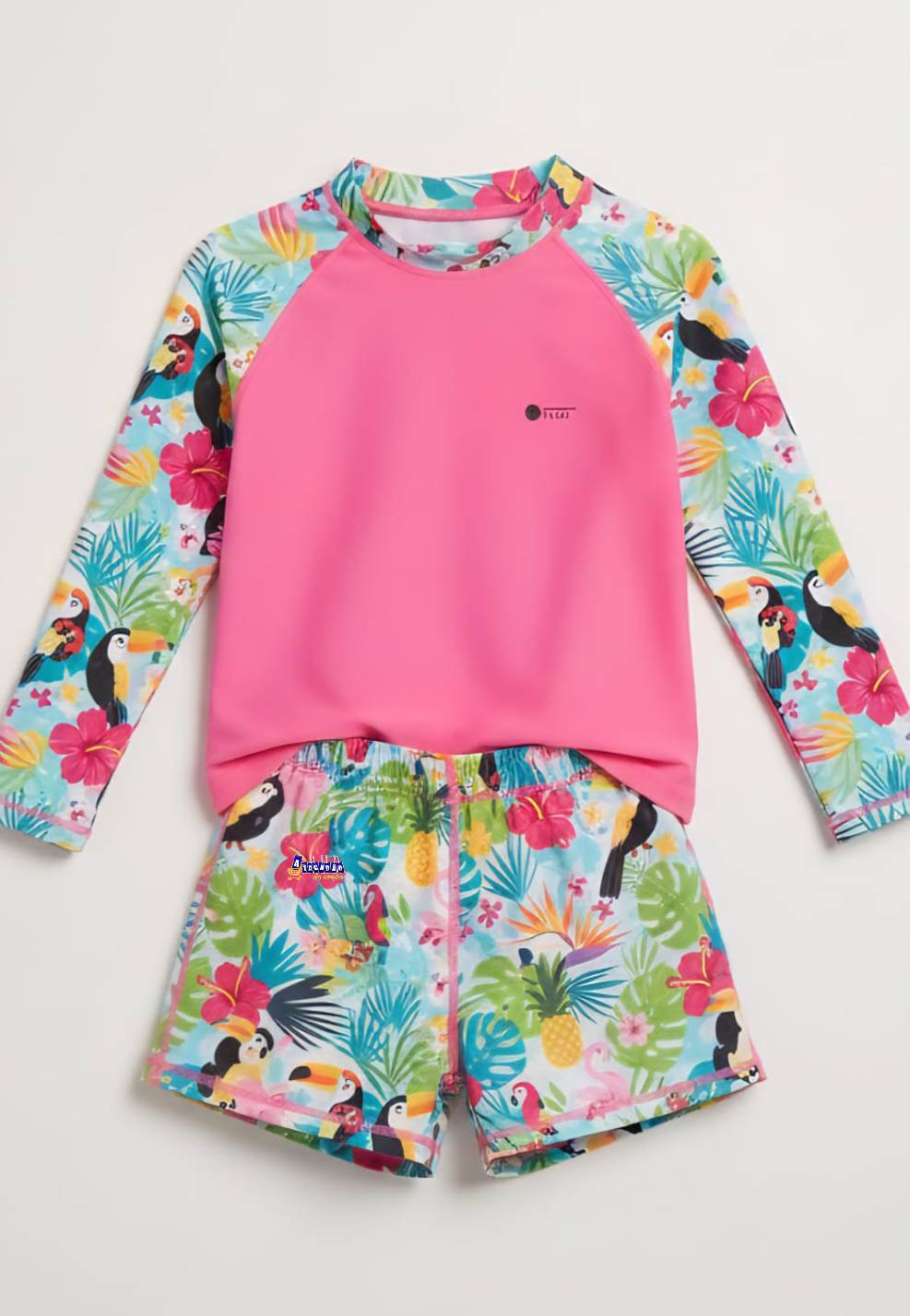 Conjunto Blusa e Short Proteção UV Menina