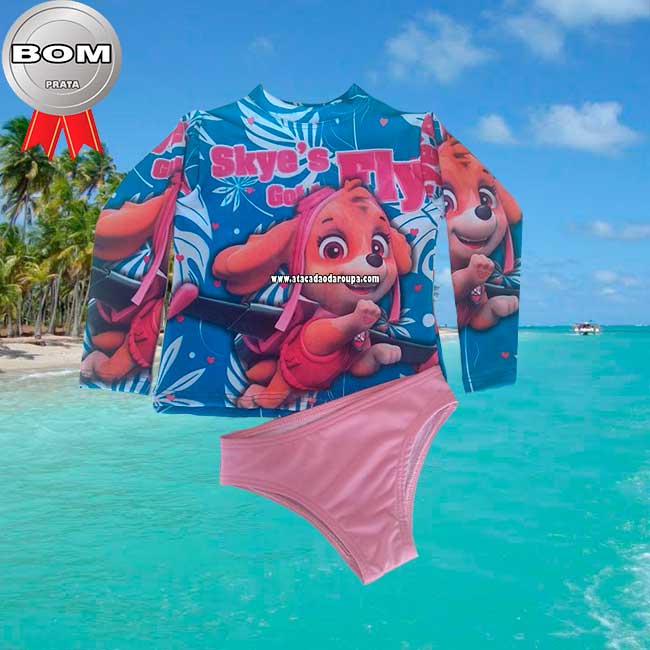 Conjunto Infantil Feminino Moda Praia