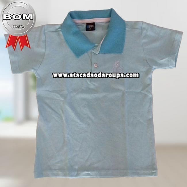 Camisa Gola Polo Piquet Juvenil M/G 6 A 9 ANOS