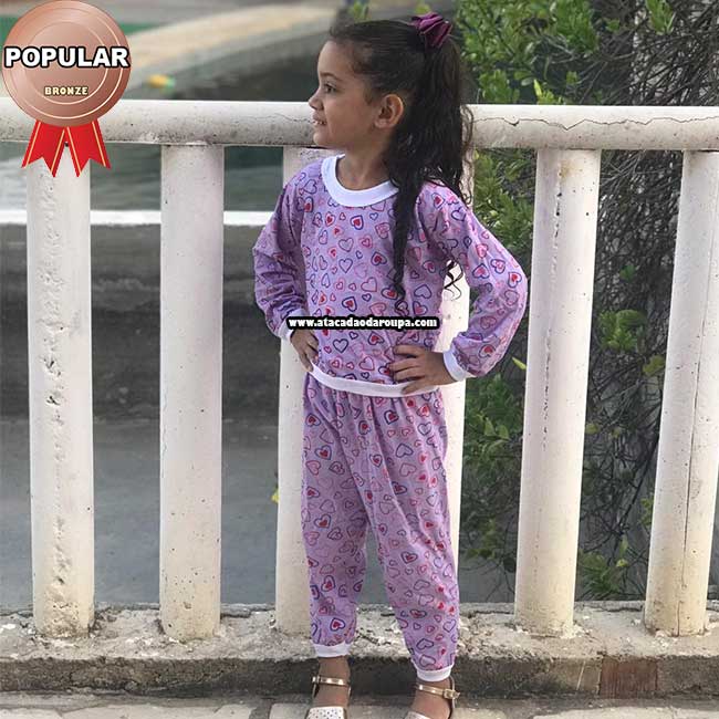 Pijama Infantil Aldodão Estampado
