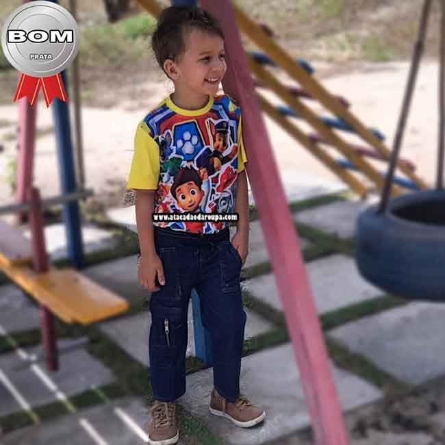 Calças Jeans Masculino P/M/G 2 a 6 anos