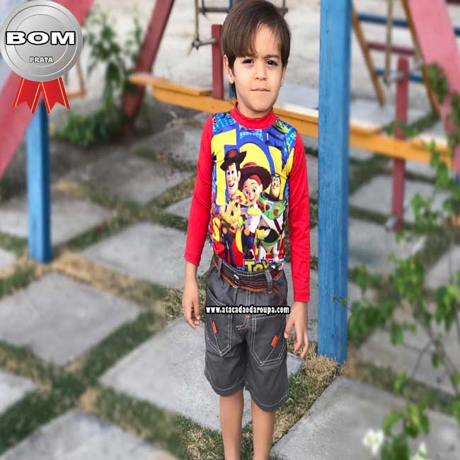 Short Brim Infantil Travessinhos 1 a 3 Anos