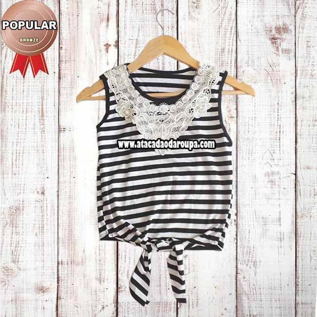 Blusa Modinha Juvenil P&B