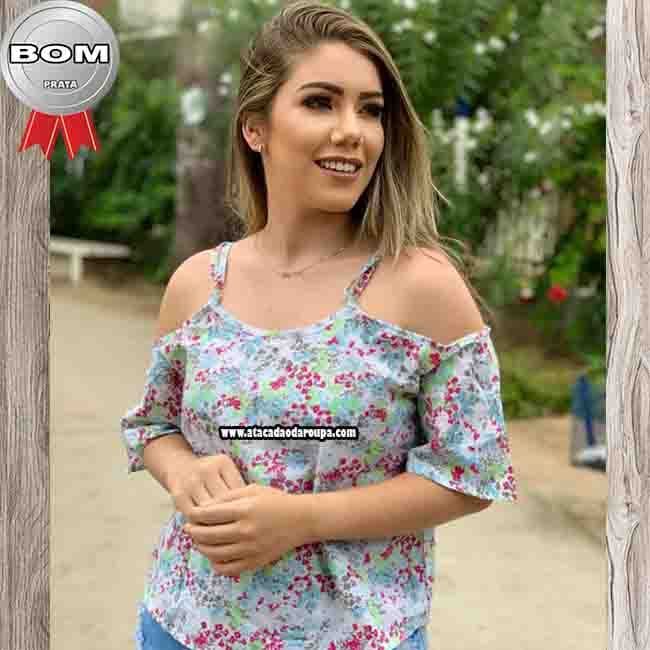 Blusa com Manga em Tricoline M