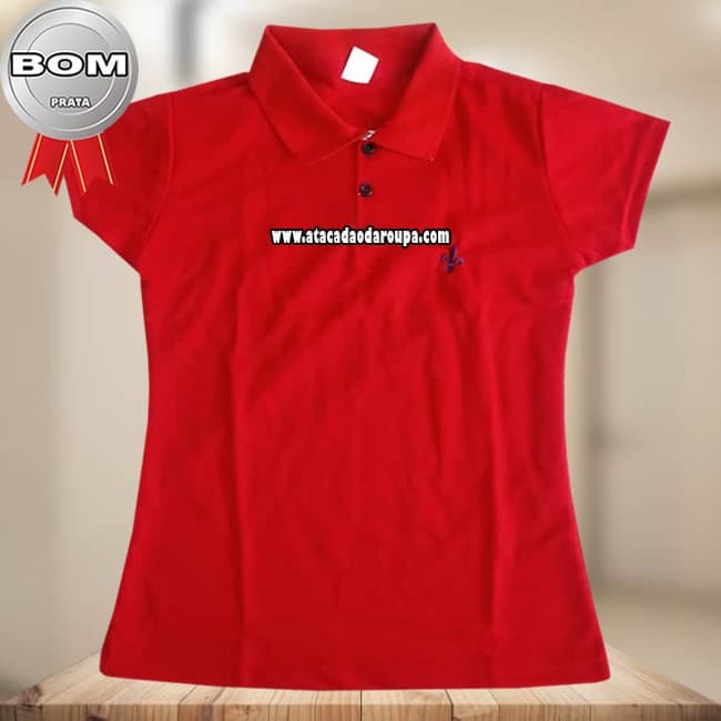 Blusa Gola Polo Algodão Feminino