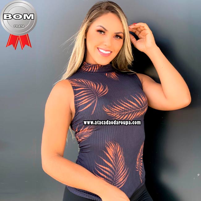 Blusas Estampadas Malha Canelada G