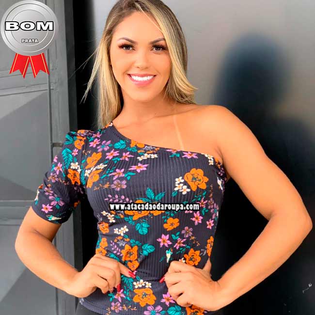 Blusas Estampadas Malha Canelada G