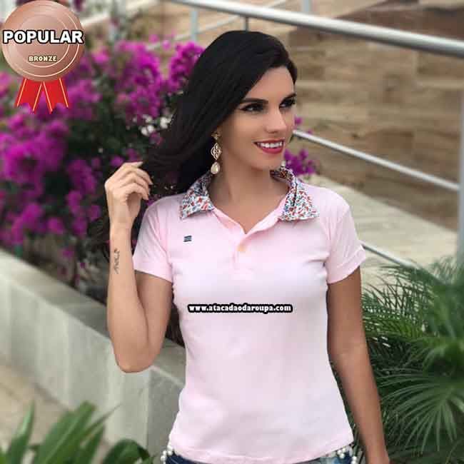 Blusa Gola Polo Lisa Juvenil Blusa Gola Polo Lisa Juvenil