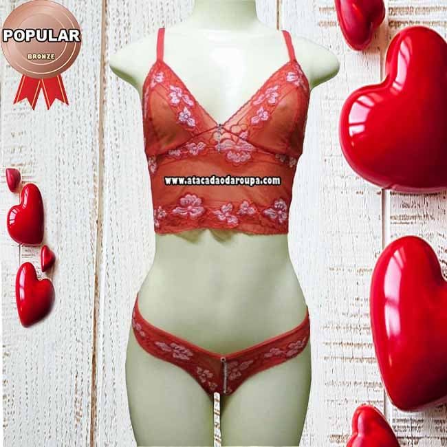 Lingerie Em Renda Várias Cores